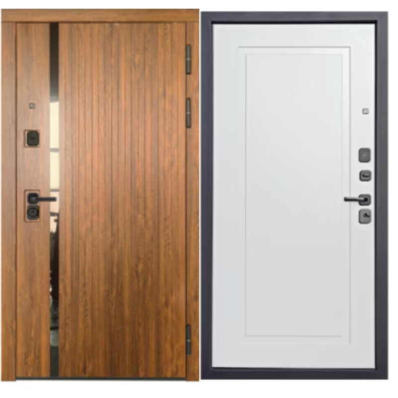 Why Is the Grain Style Stainless Trim Thick Door Ideal for Modern Residential and Commercial Spaces?