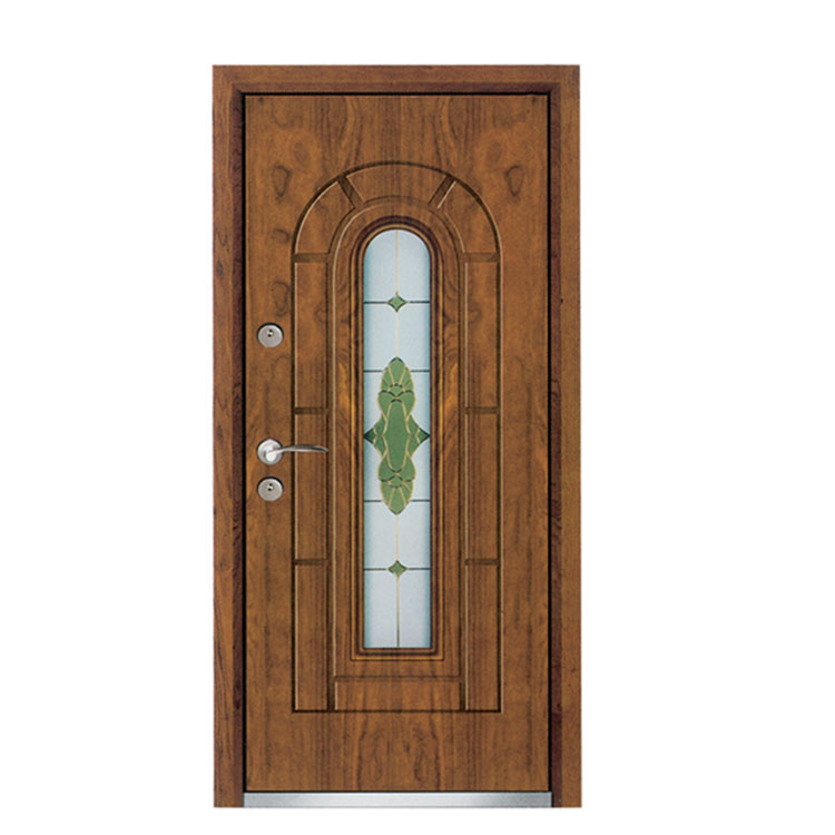 Paint Armored Door with Glass in the Middle