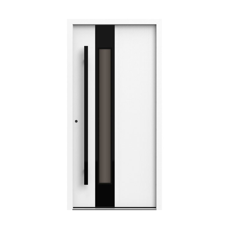 White European Steel Door Entrance Door with Glass