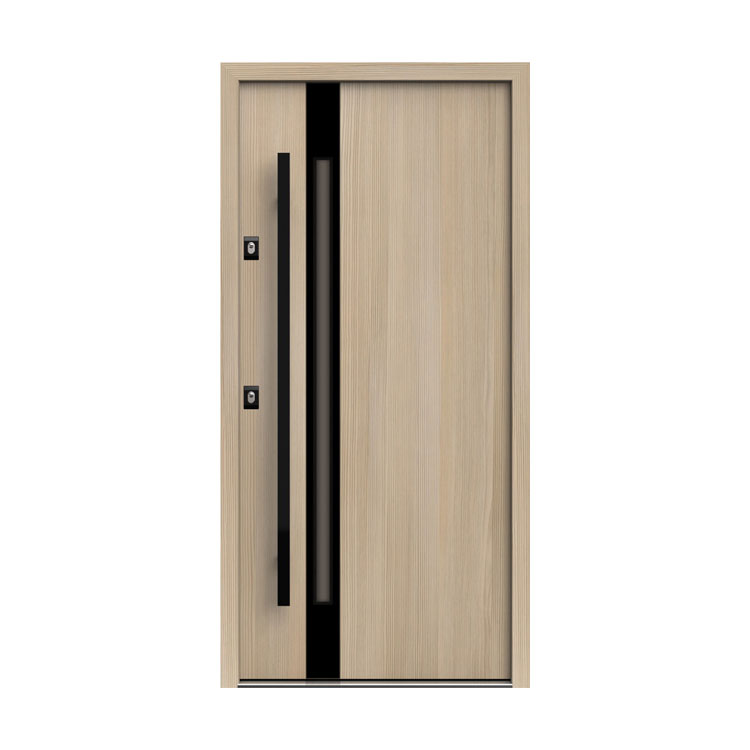 Surface Color Matching European-style Steel Wooden Door