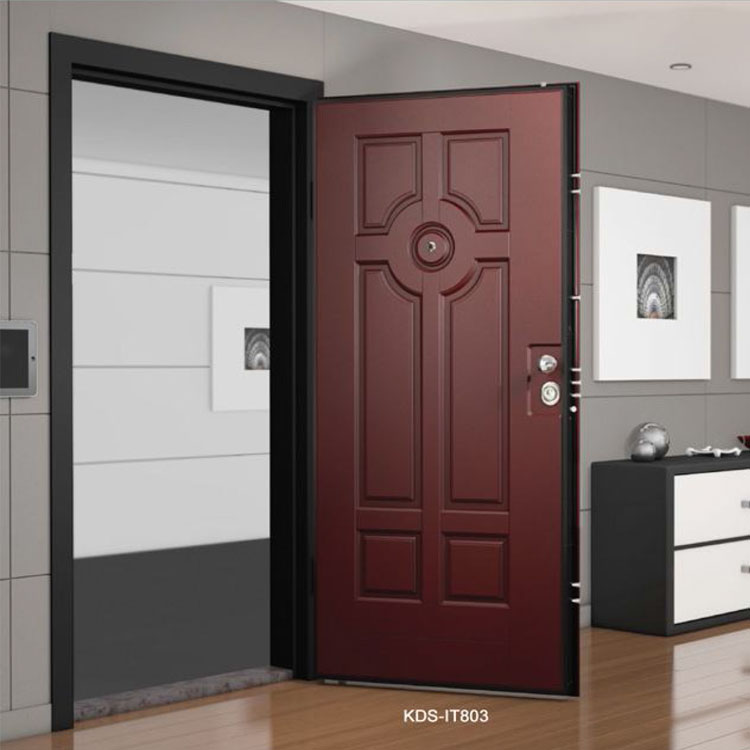 Italian Steel and Wooden Entrance Door